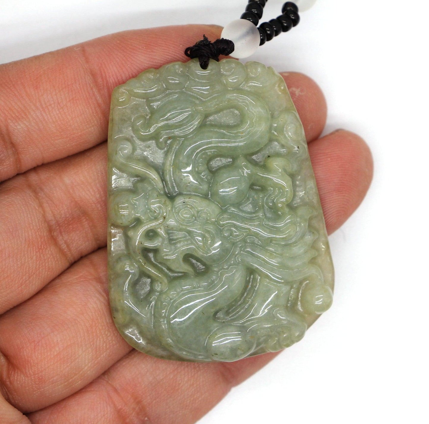 Type A Jadeite Jade Pendants Dragon Series pe10095 - Jade-collector.com