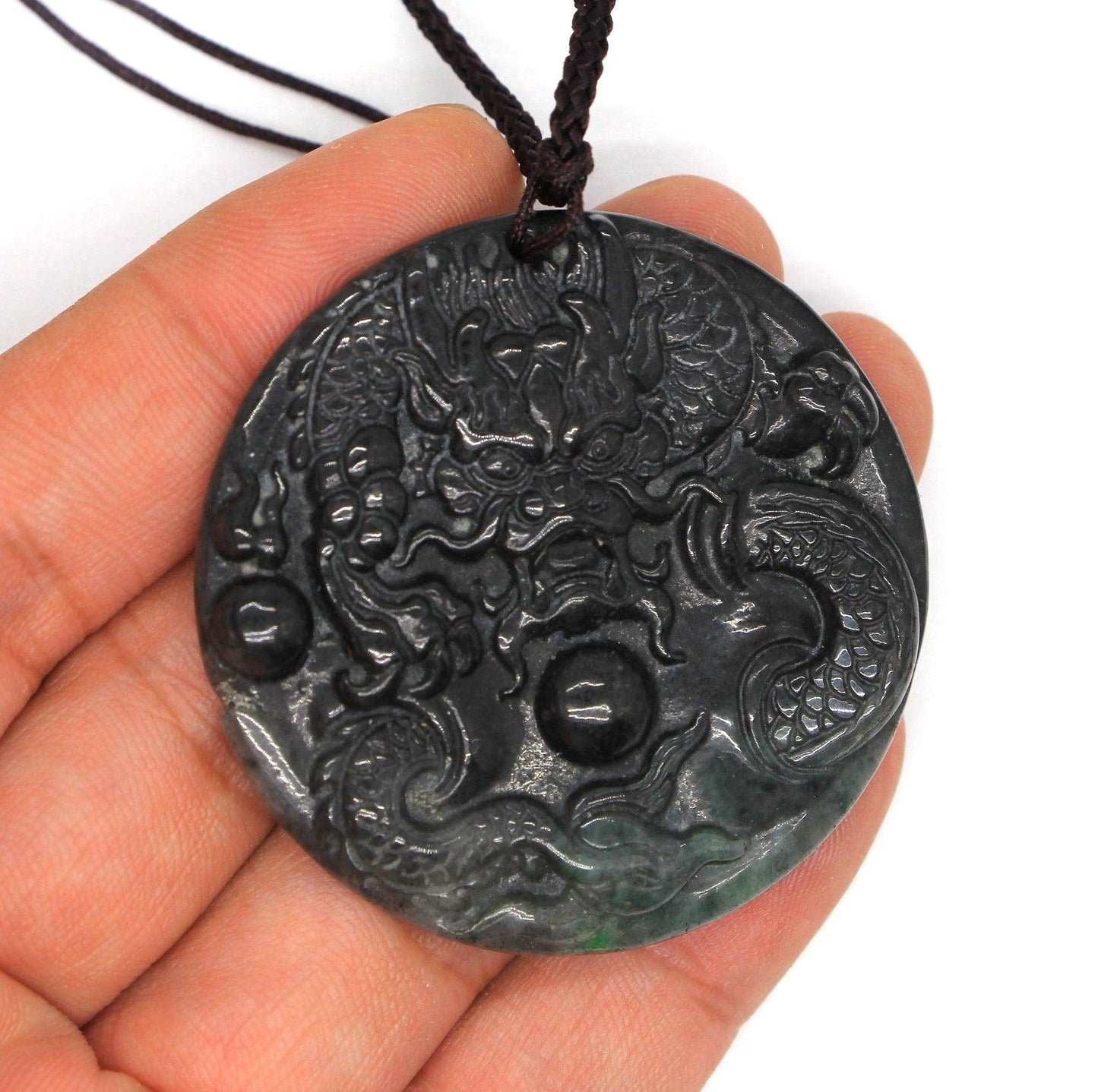 Type A Jadeite Jade Pendants Dragon Series pe10152 - Jade-collector.com