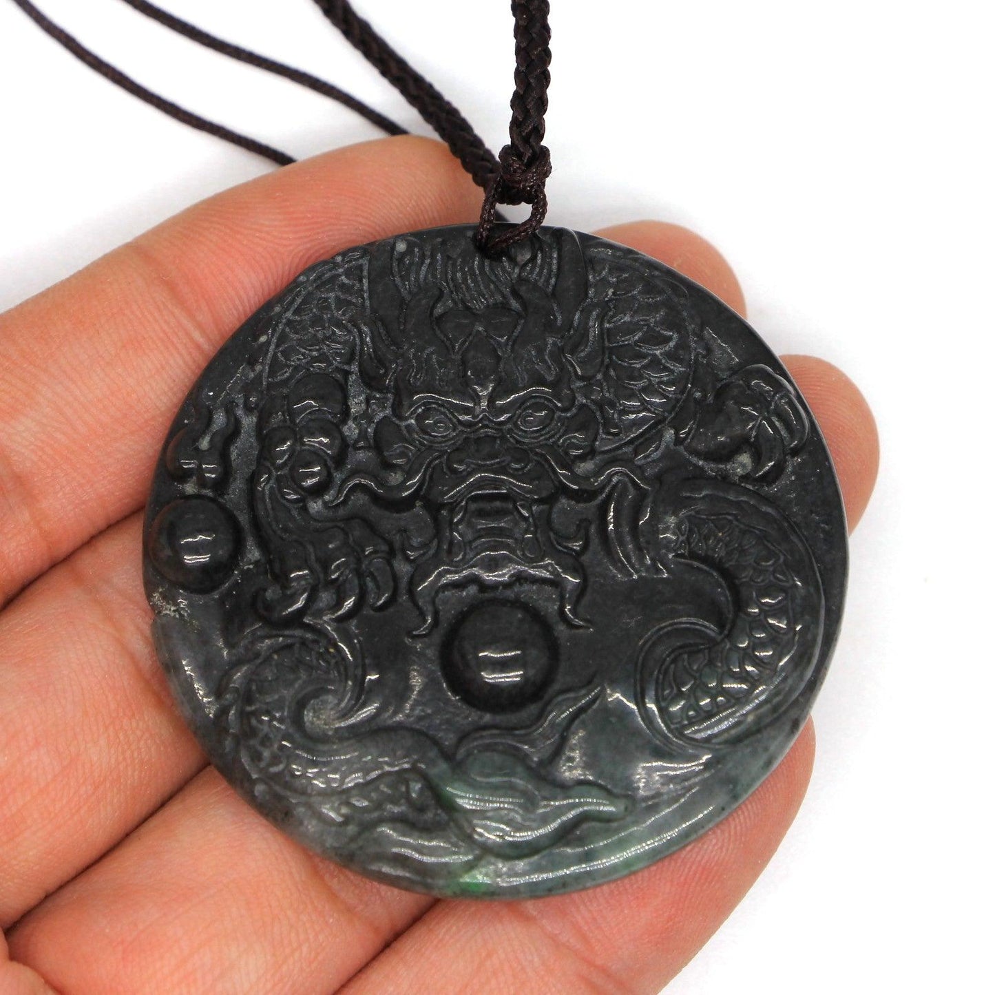 Type A Jadeite Jade Pendants Dragon Series pe10152 - Jade-collector.com