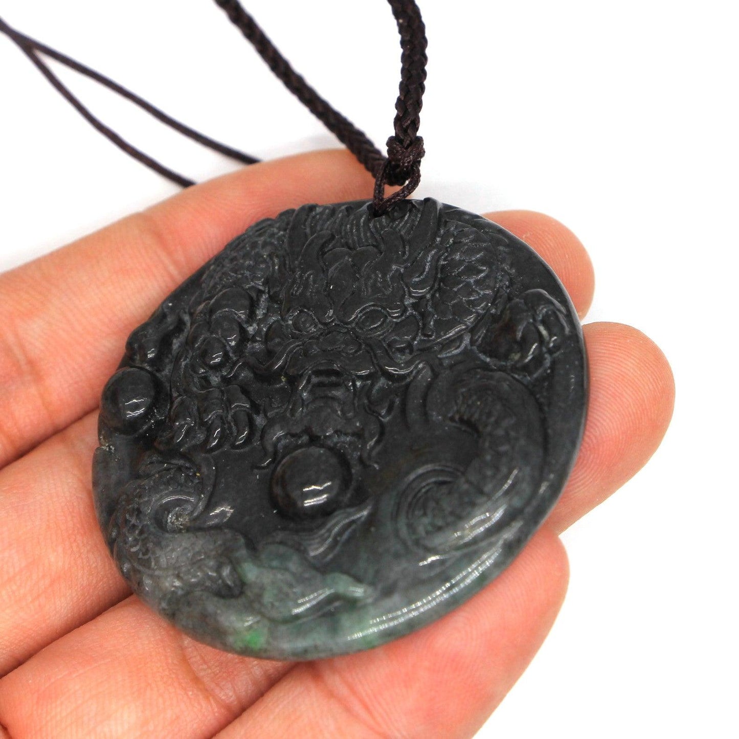 Type A Jadeite Jade Pendants Dragon Series pe10152 - Jade-collector.com