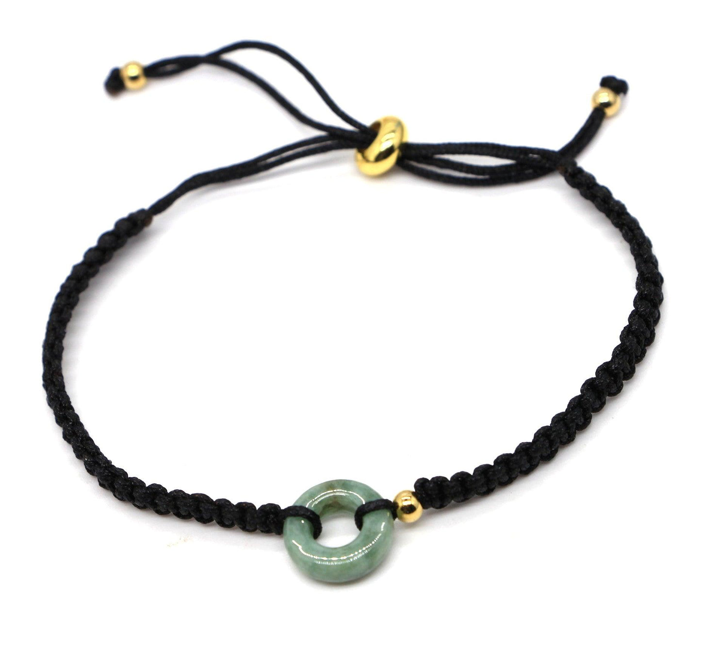Type A Jadeite Jade Mini Donut Bracelet Series BR20044 - Jade-collector.com