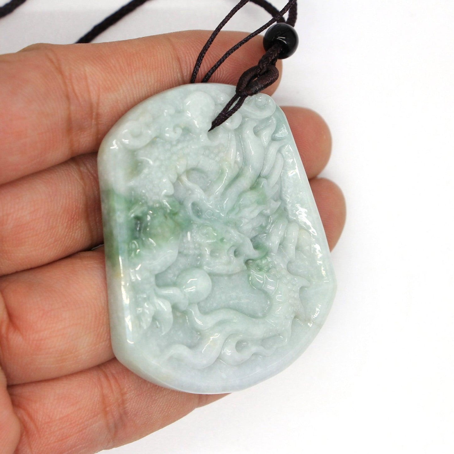 Type A Jadeite Jade Pendants Dragon Series pe10155 - Jade-collector.com
