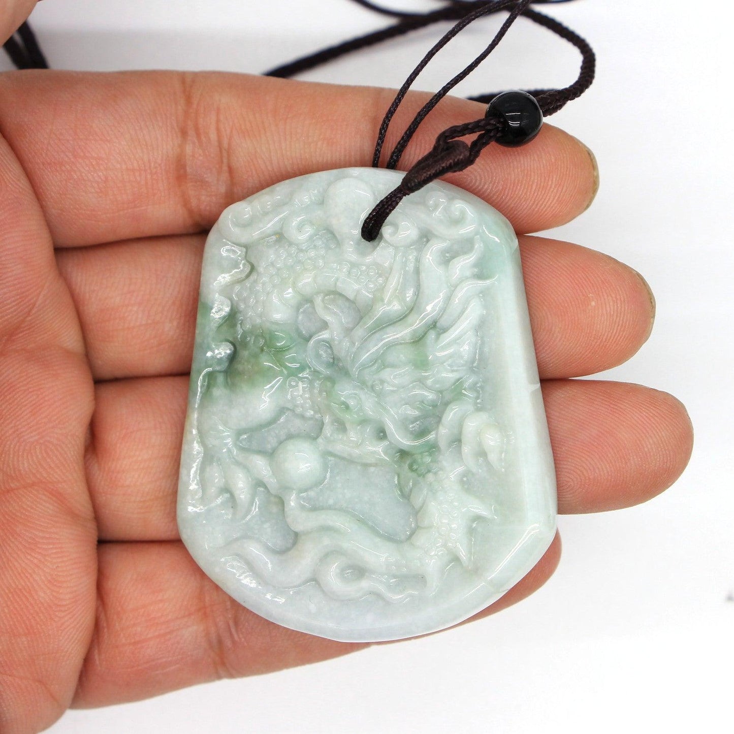 Type A Jadeite Jade Pendants Dragon Series pe10155 - Jade-collector.com