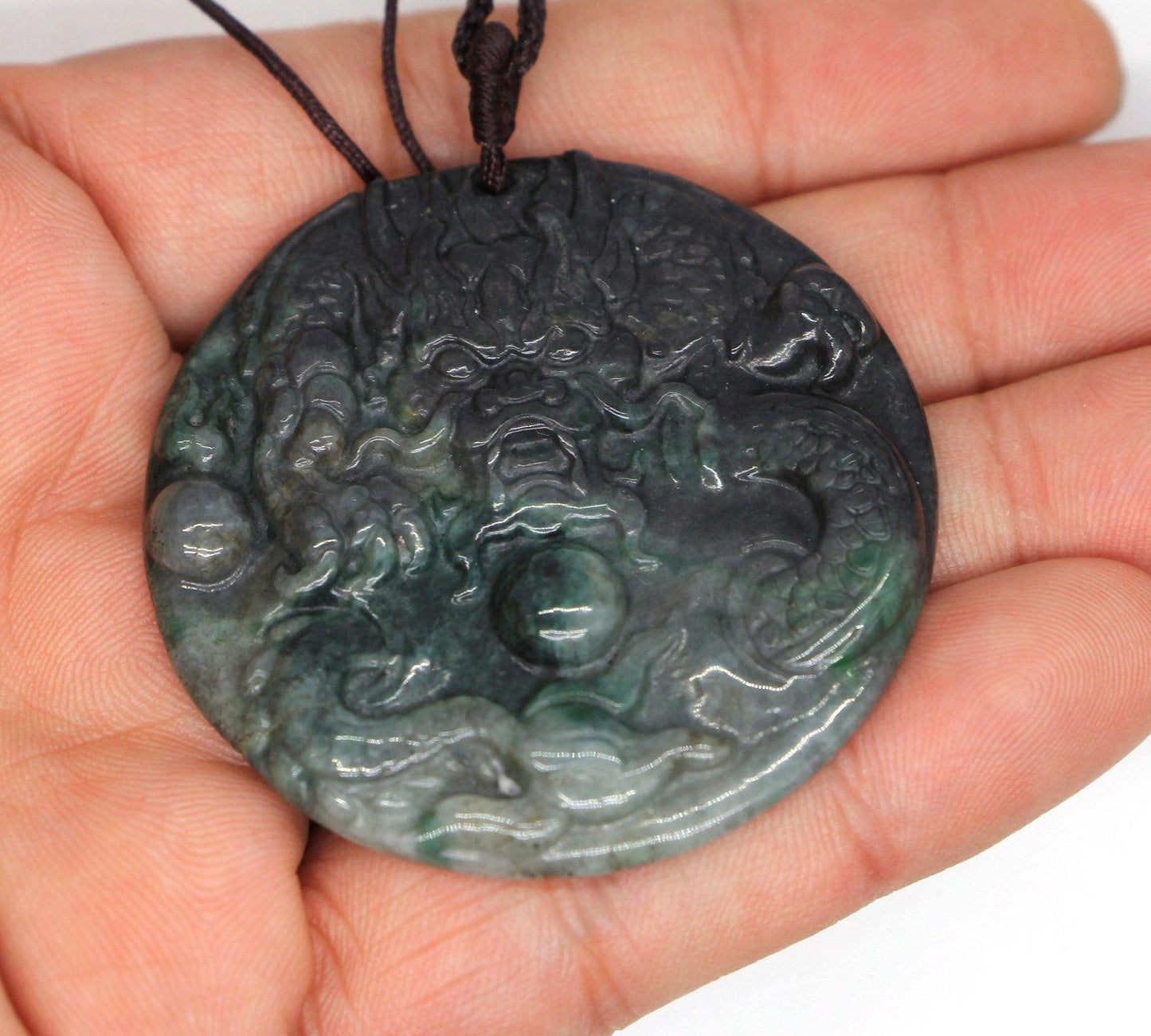 Type A Jadeite Jade Pendants Dragon Series pe10148 - Jade-collector.com