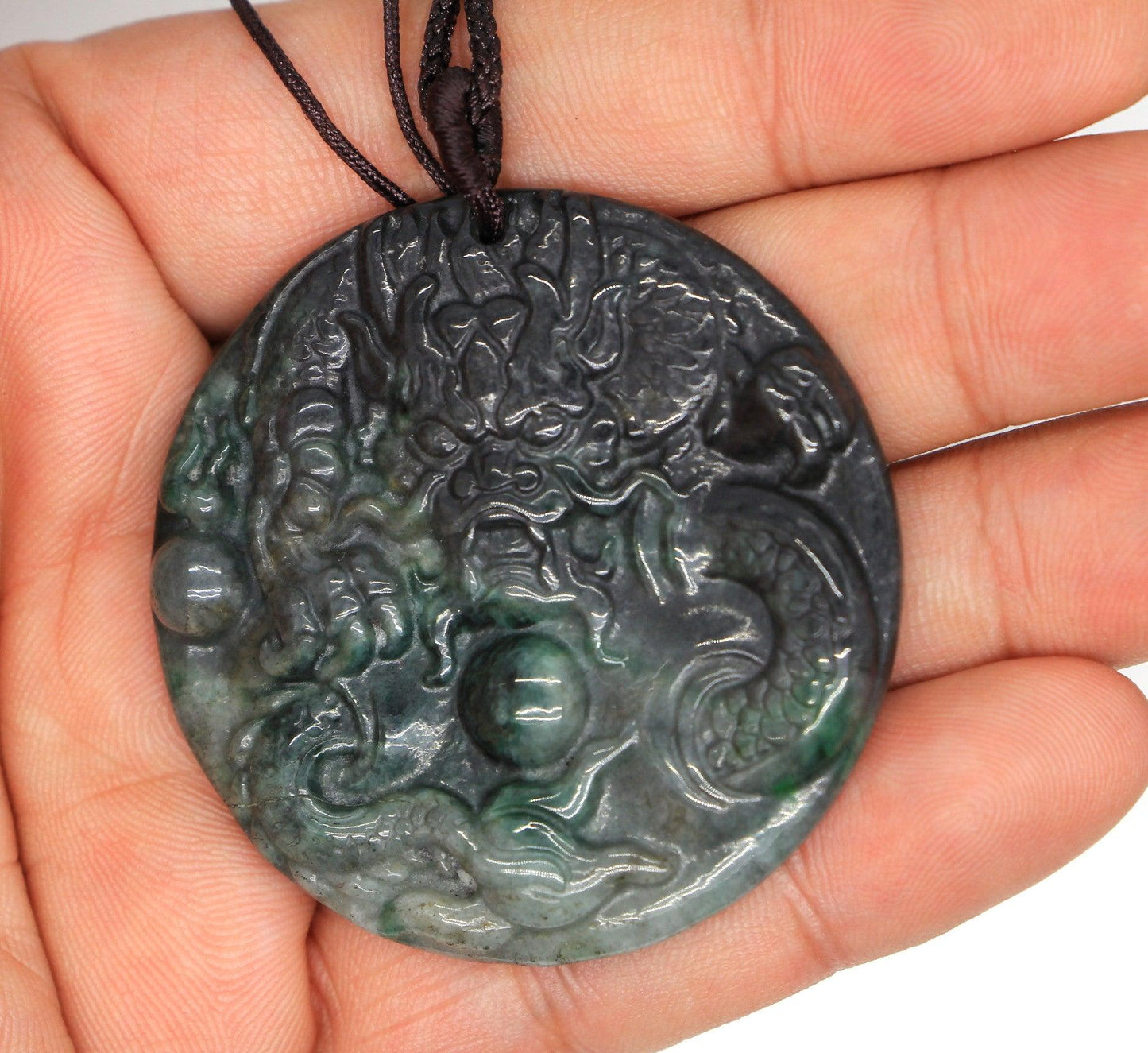 Type A Jadeite Jade Pendants Dragon Series pe10148 - Jade-collector.com