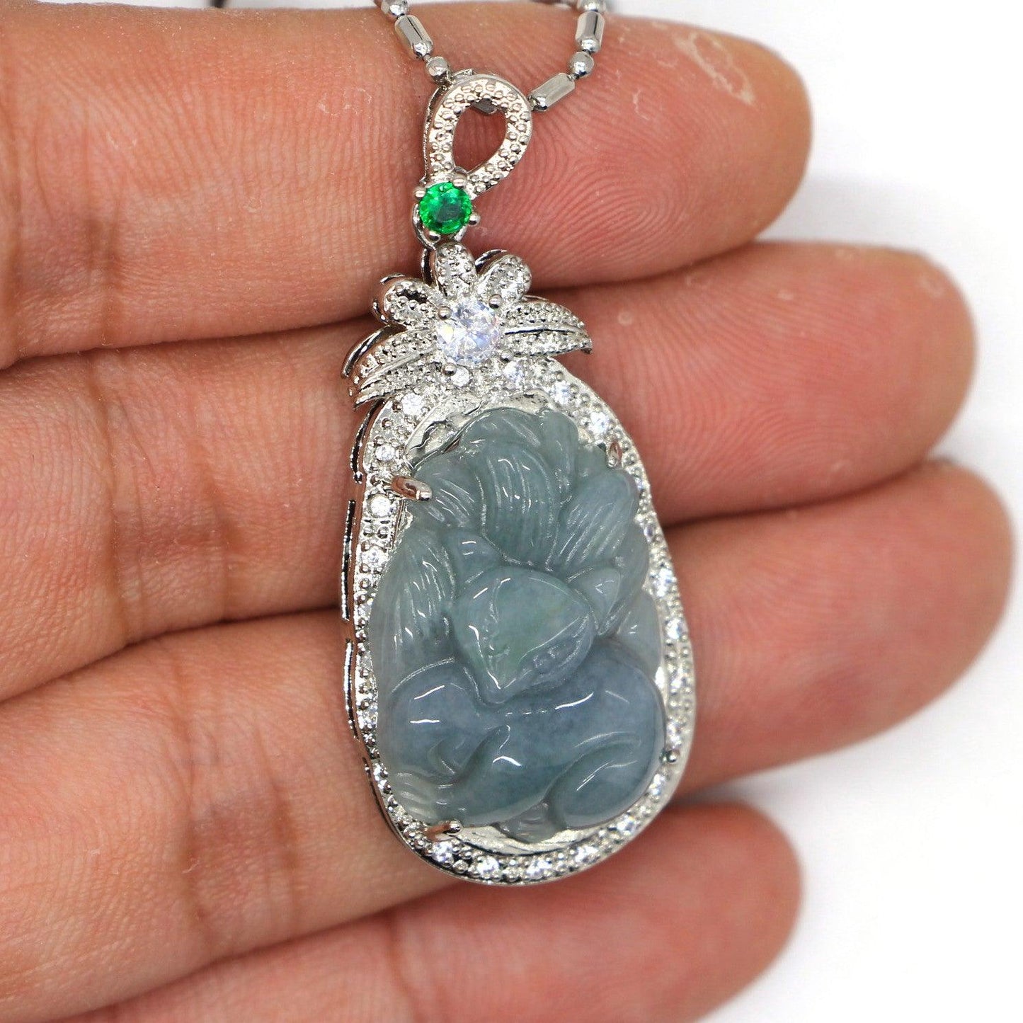 Type A Jadeite Jade Pendants Inlay Series in60009