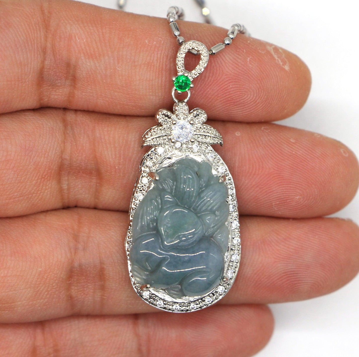 Type A Jadeite Jade Pendants Inlay Series in60009