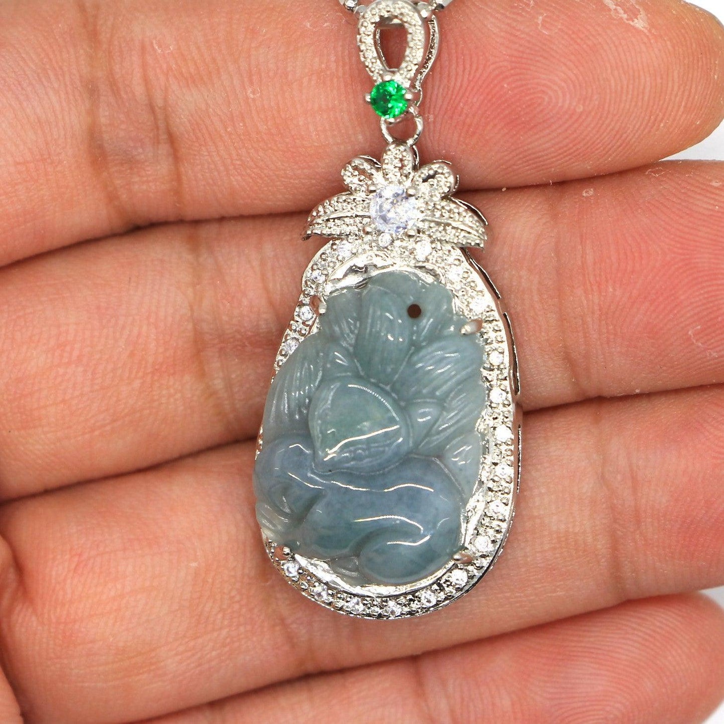 Type A Jadeite Jade Pendants Inlay Series in60009