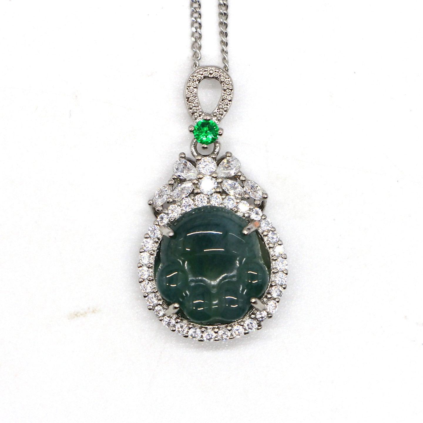 Type A Jadeite Jade Pendants Inlay Series in60006
