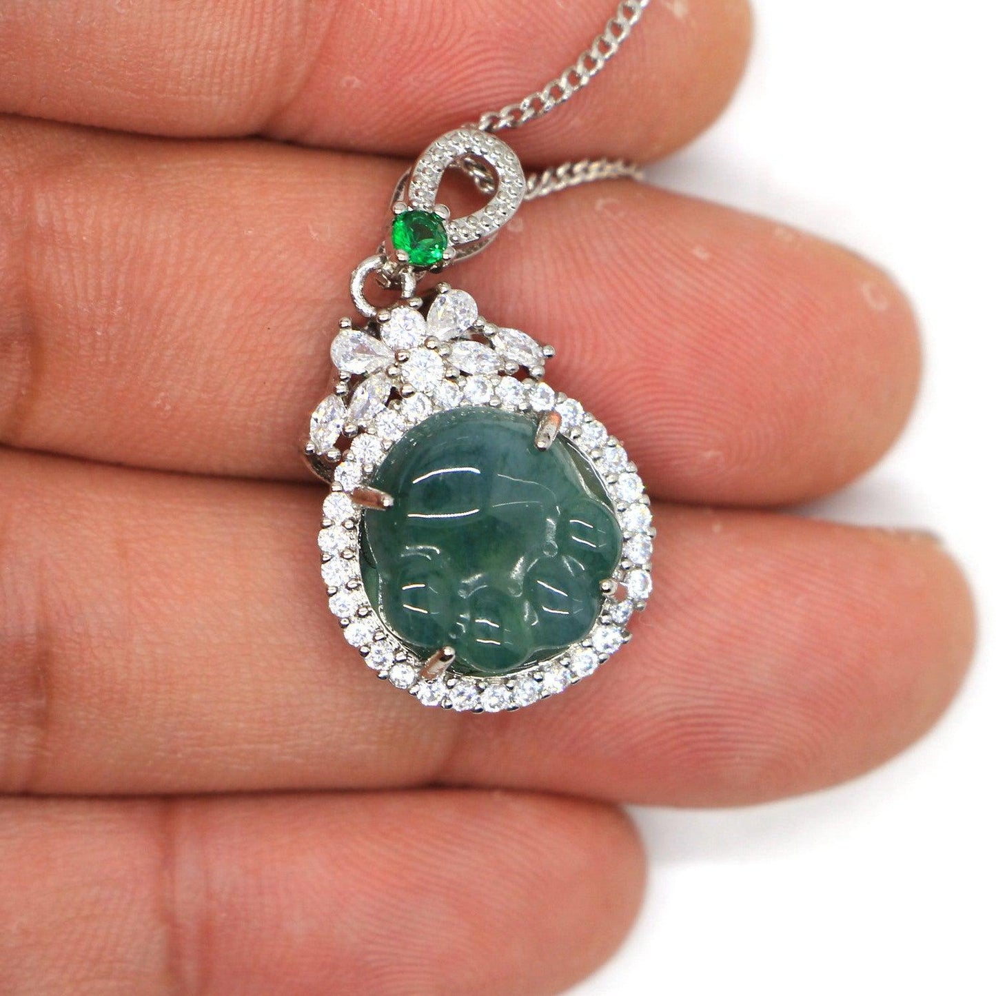 Type A Jadeite Jade Pendants Inlay Series in60006