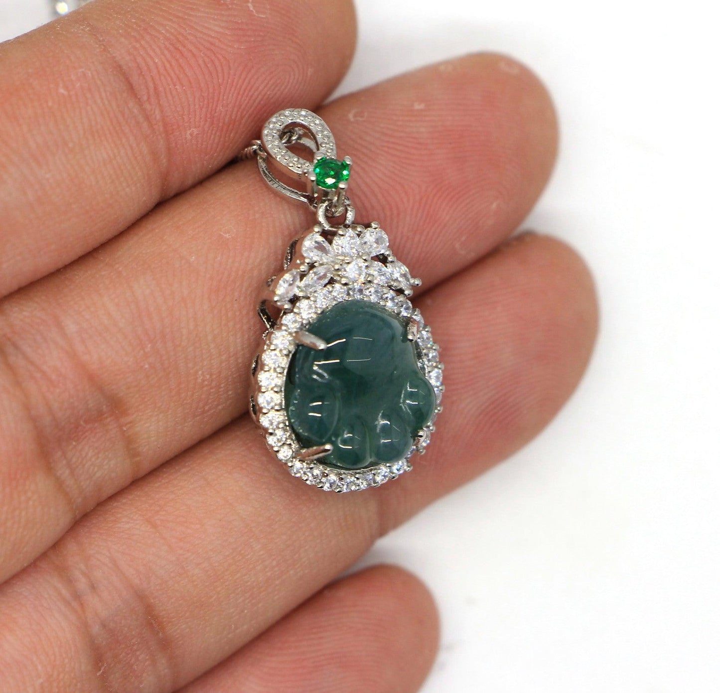 Type A Jadeite Jade Pendants Inlay Series in60006