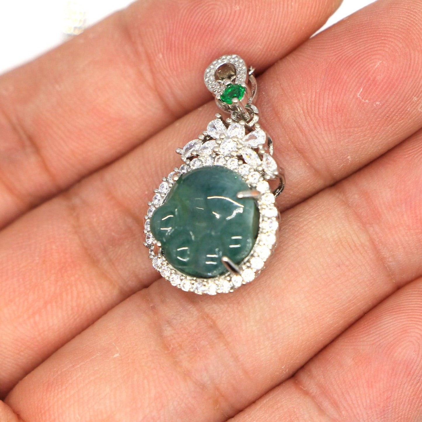 Type A Jadeite Jade Pendants Inlay Series in60006