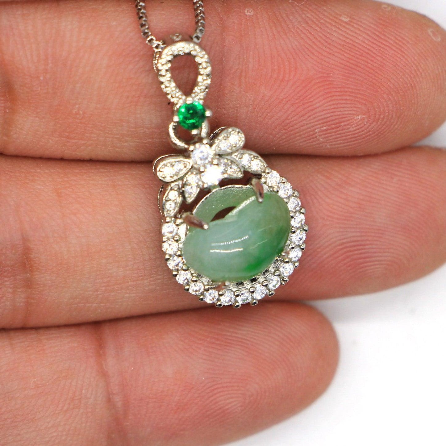 Type A Jadeite Jade Pendants Inlay Series in60007 - Jade-collector.com
