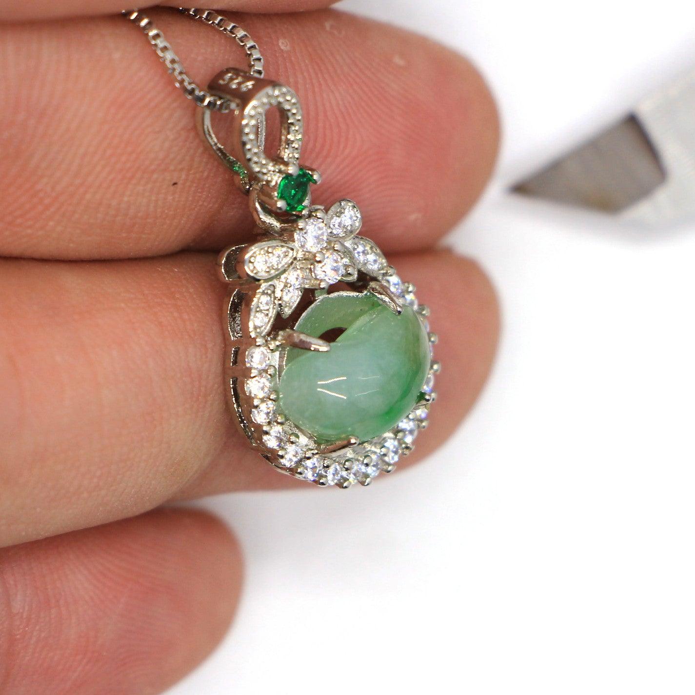 Type A Jadeite Jade Pendants Inlay Series in60007 - Jade-collector.com
