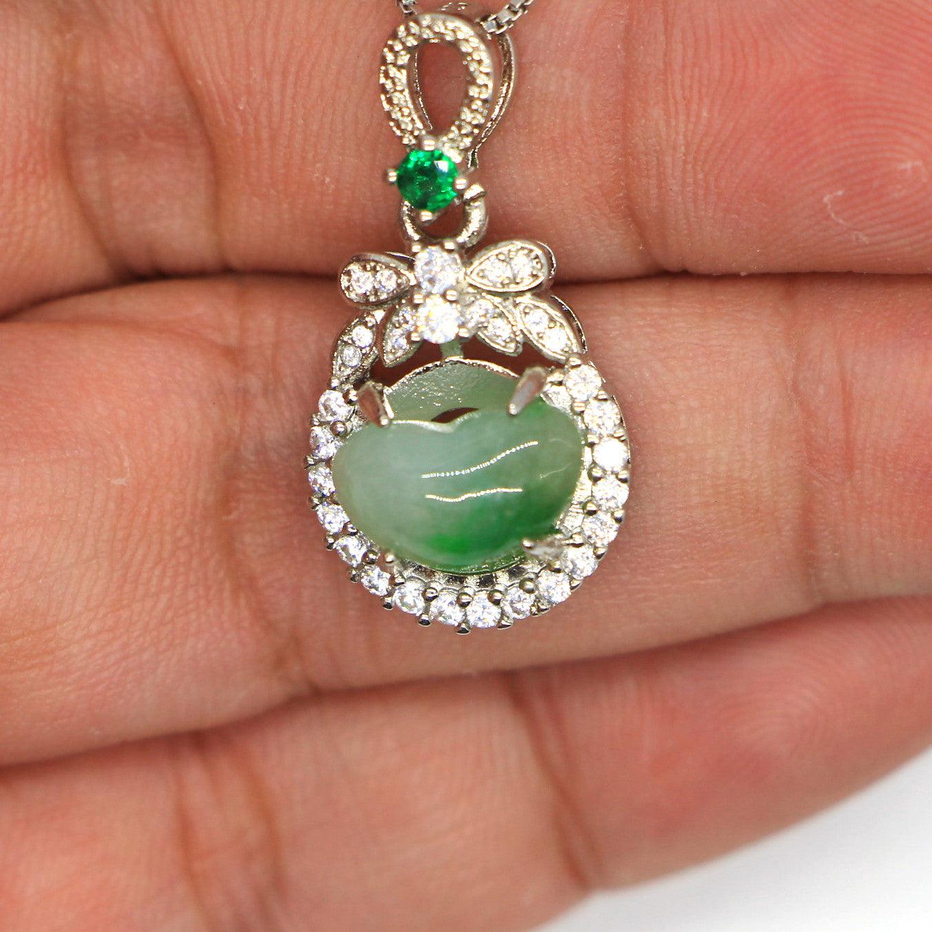 Type A Jadeite Jade Pendants Inlay Series in60007 - Jade-collector.com