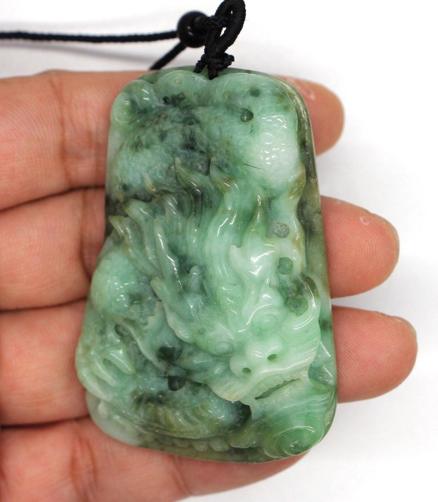 Type A Jadeite Jade Pendants Dragon Series pe10003
