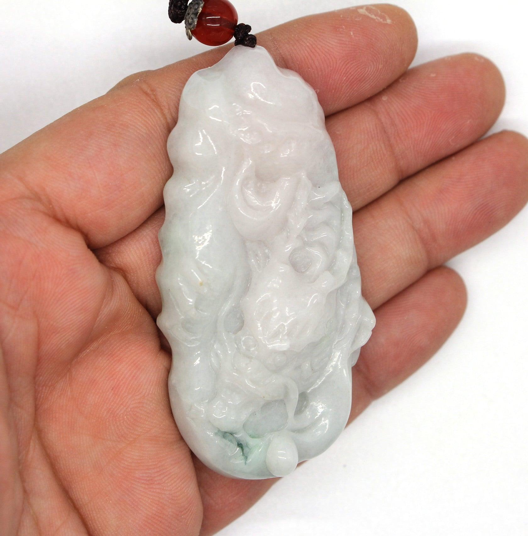 Type A Jadeite Jade Pendants Dragon Series pe10025 - Jade-collector.com