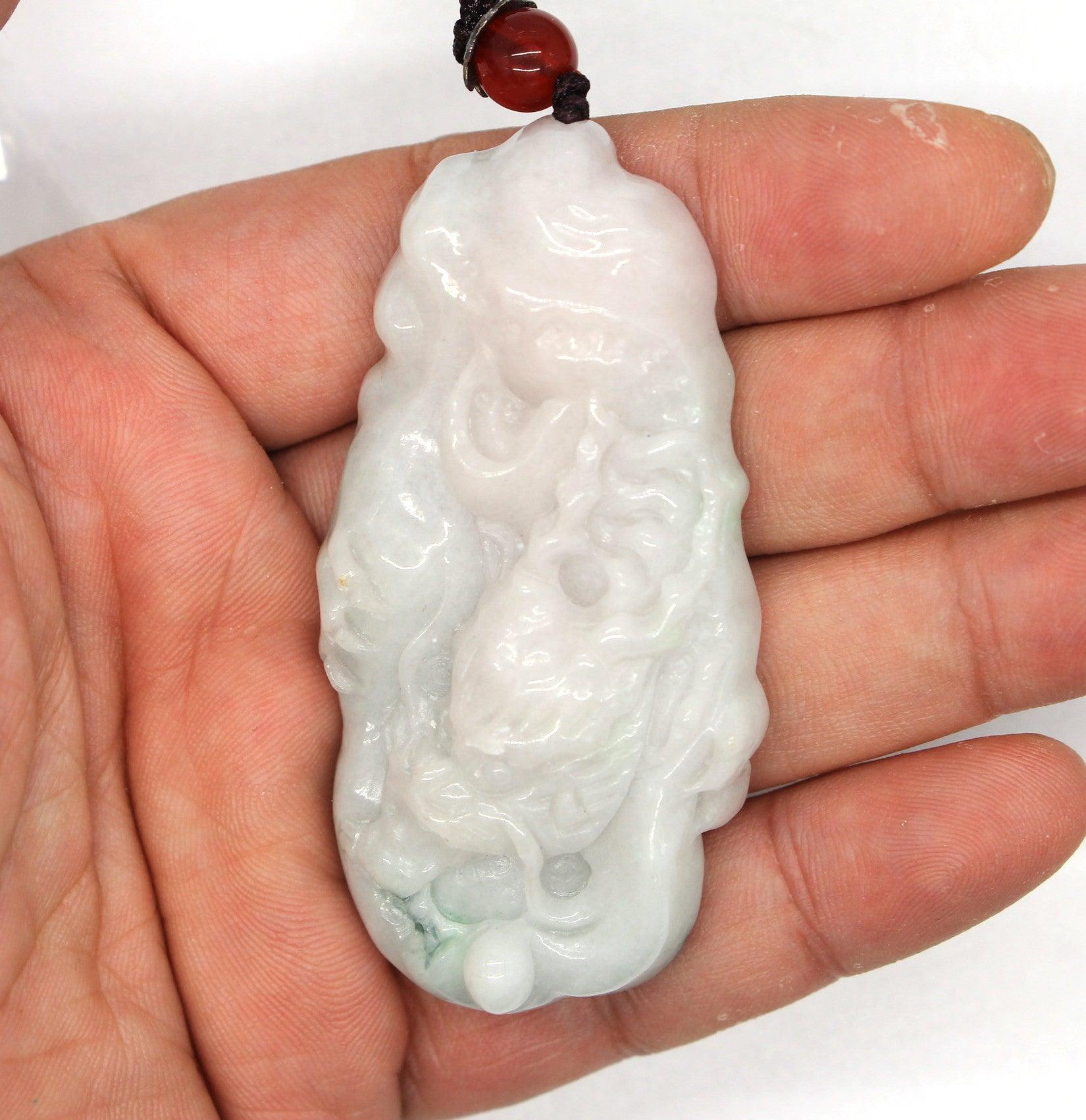 Type A Jadeite Jade Pendants Dragon Series pe10025 - Jade-collector.com