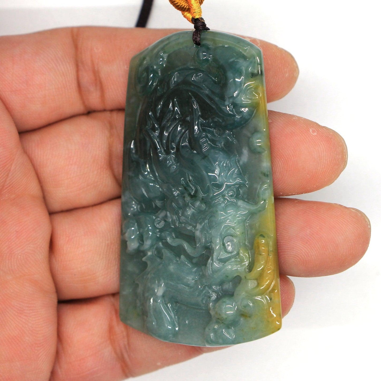 Type A Jadeite Jade Pendants Dragon Series pe10024 - Jade-collector.com