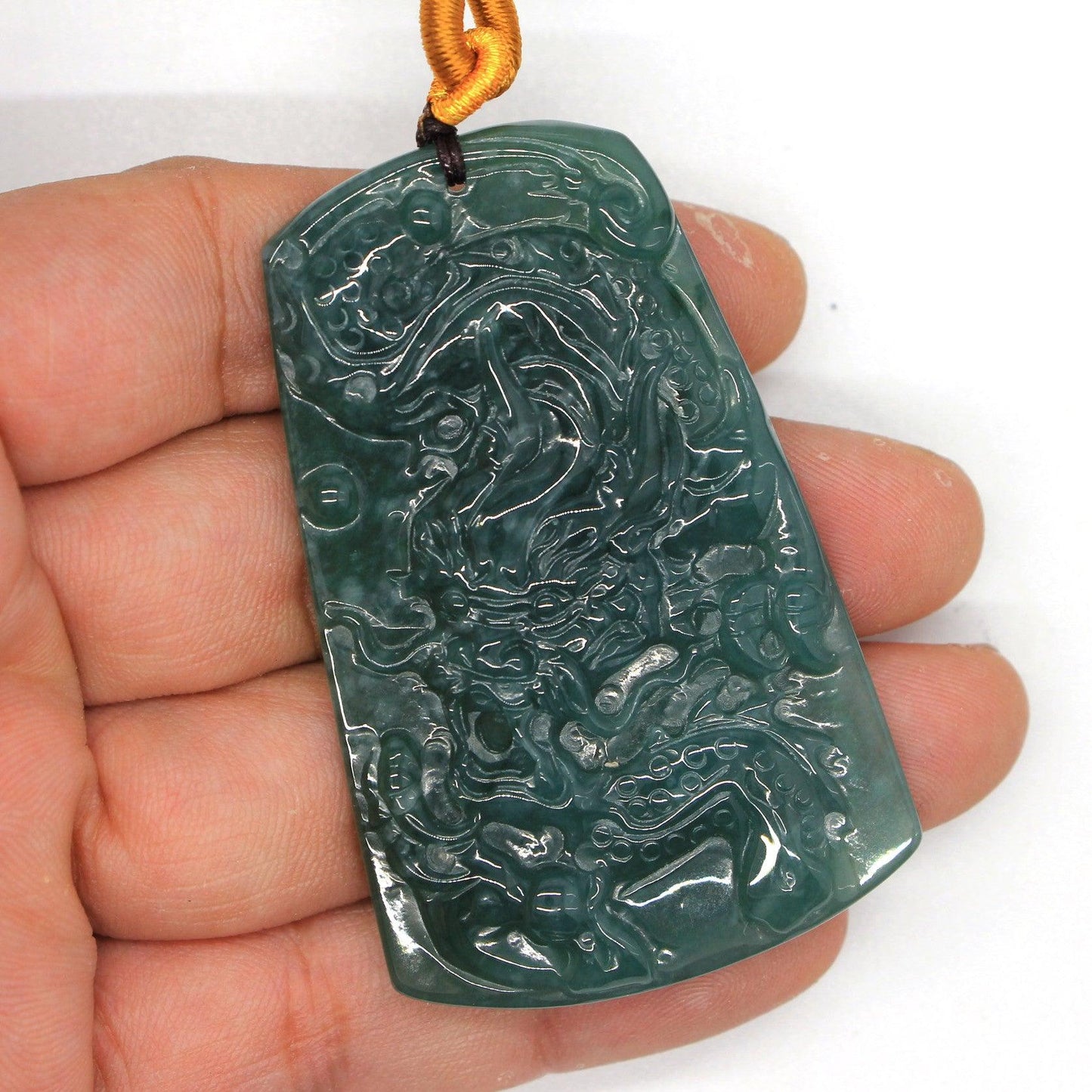 Type A Jadeite Jade Pendants Dragon Series pe10023