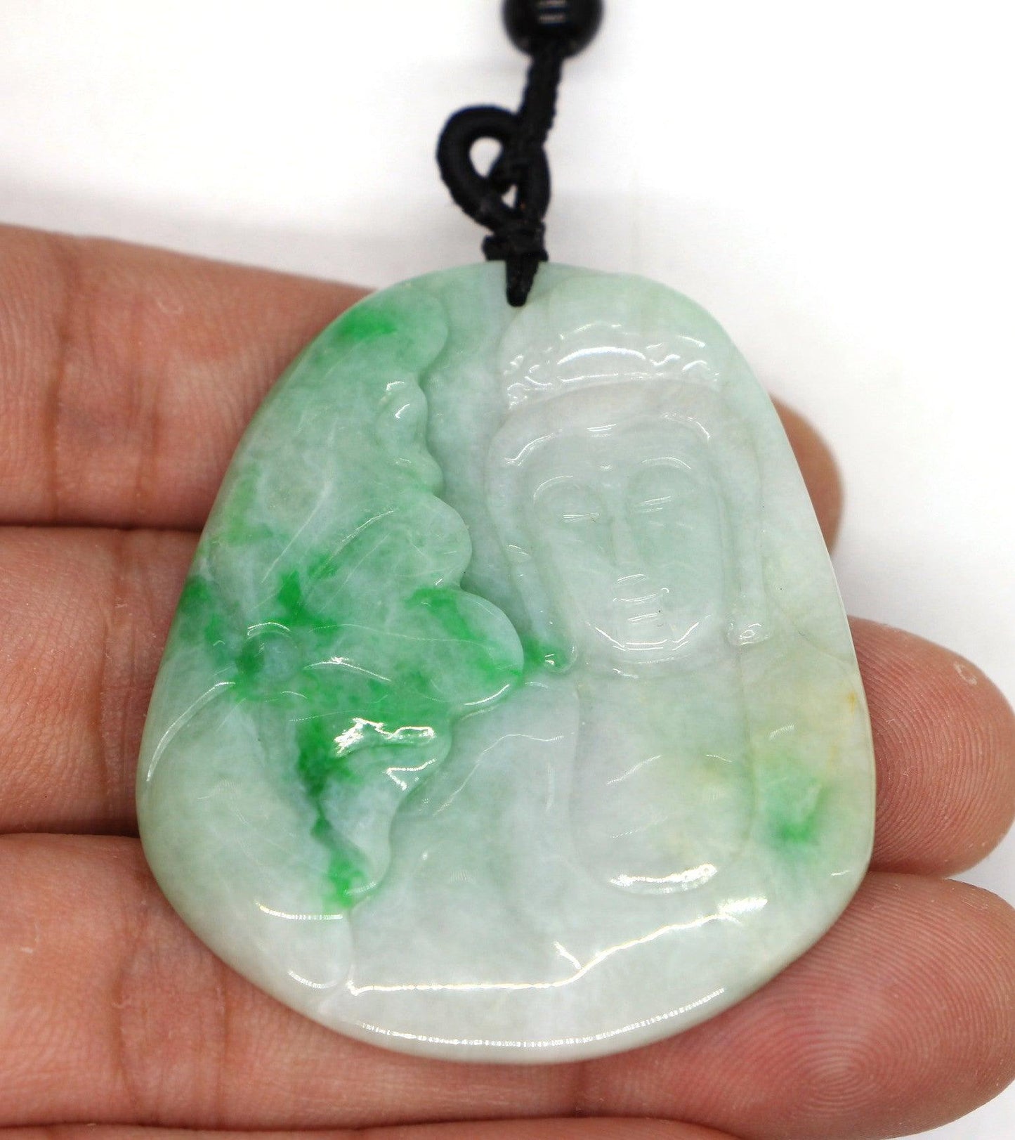 Type A Jadeite Jade Guanyin Pendants Series pe10030 - Jade-collector.com