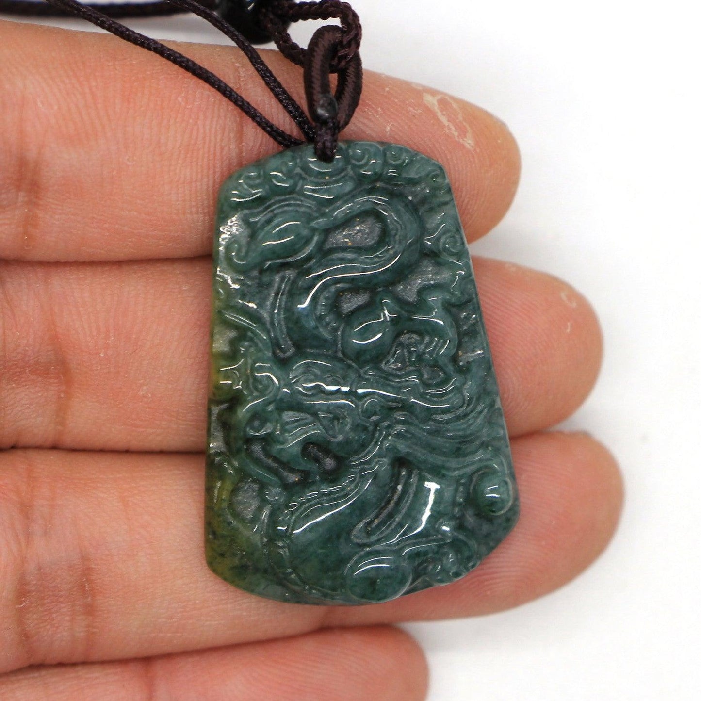 Type A Jadeite Jade Pendants Dragon Series pe10019 - Jade-collector.com