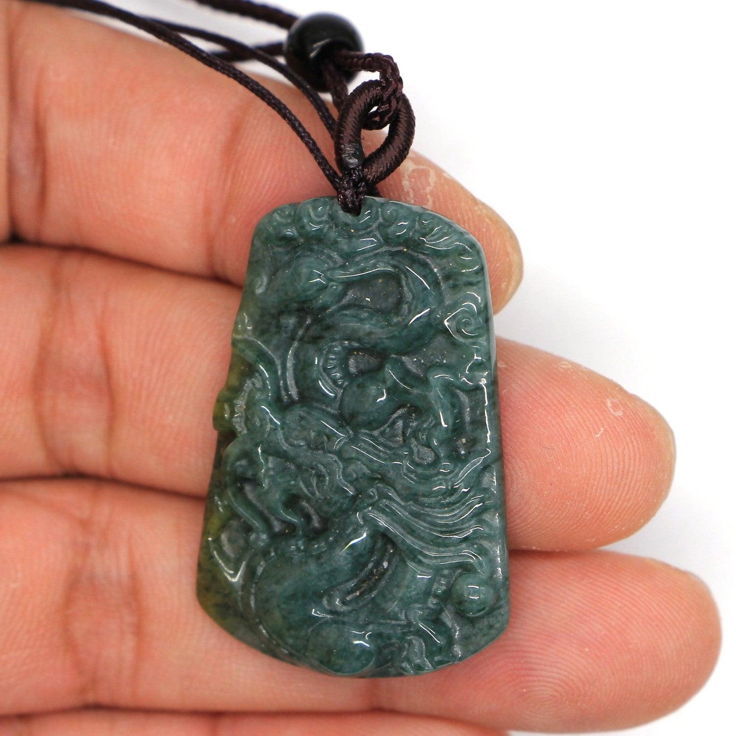 Type A Jadeite Jade Pendants Dragon Series pe10019