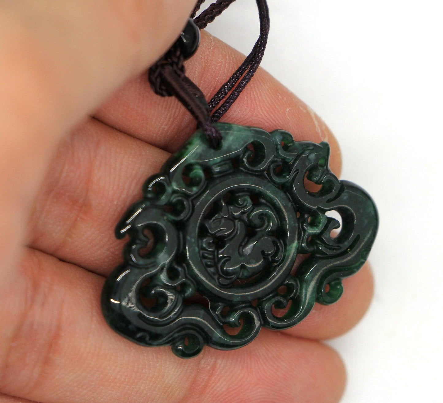Type A Jadeite Jade Pendants Dragon Series pe10029
