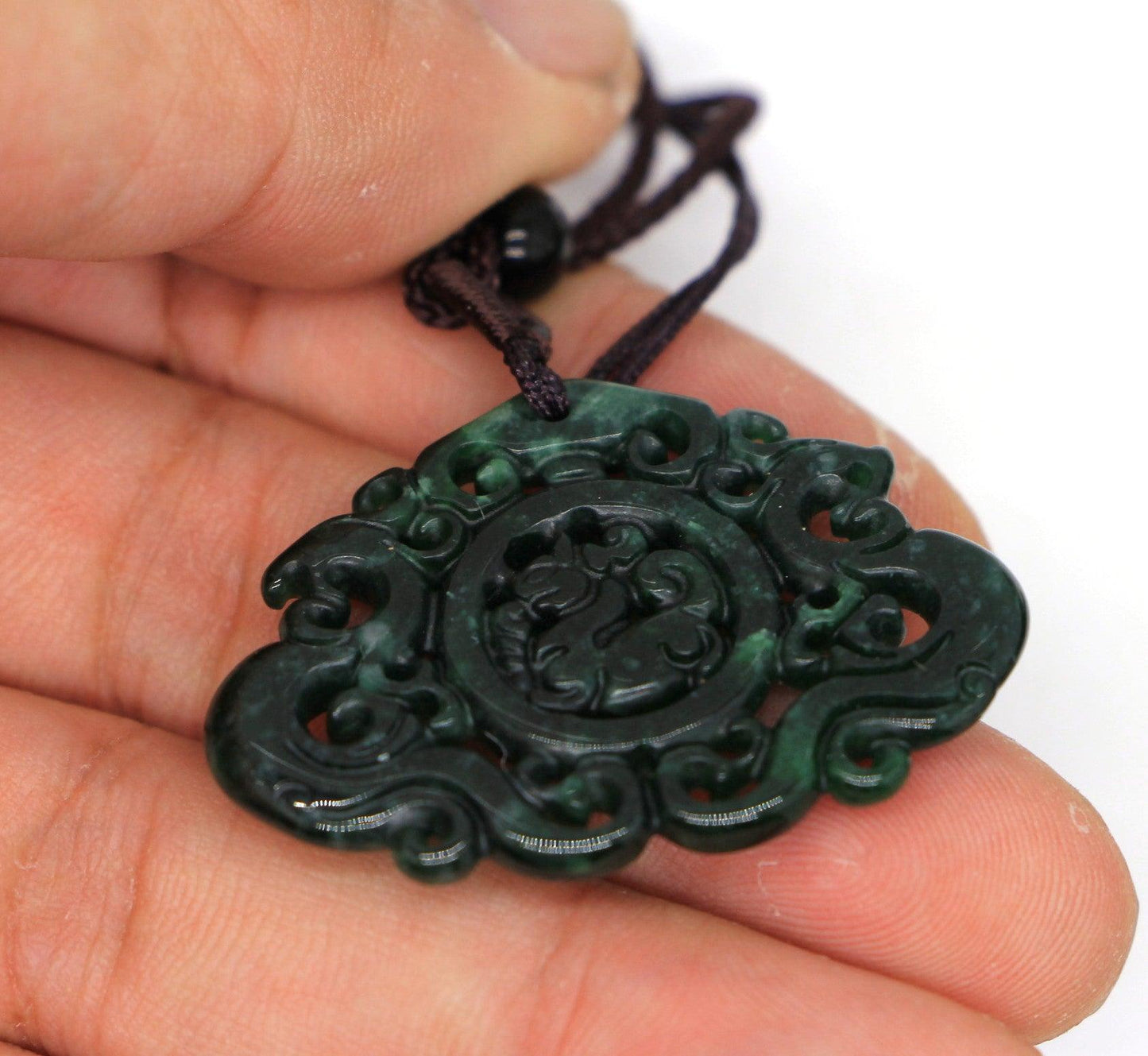 Type A Jadeite Jade Pendants Dragon Series pe10029