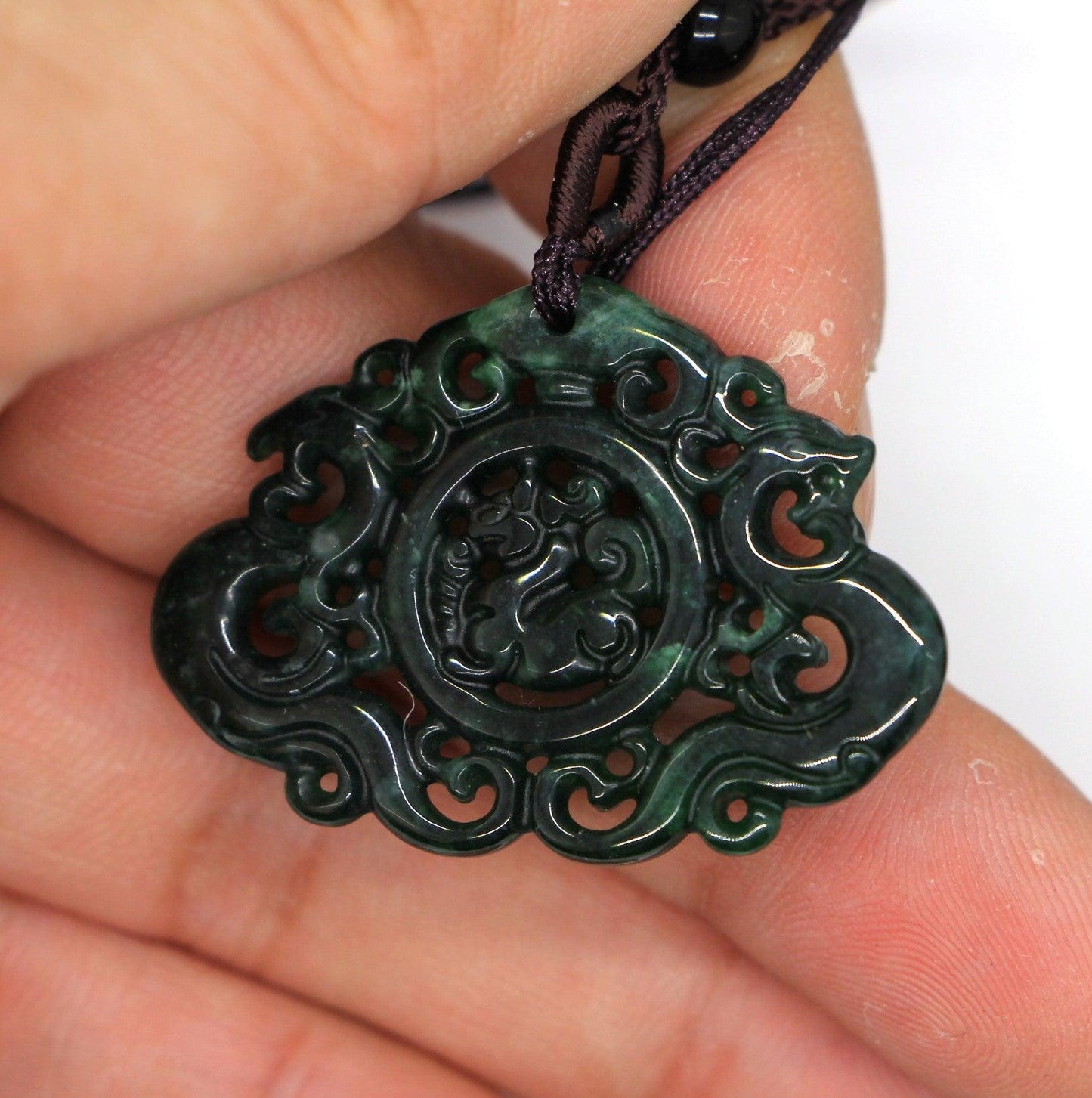 Type A Jadeite Jade Pendants Dragon Series pe10029