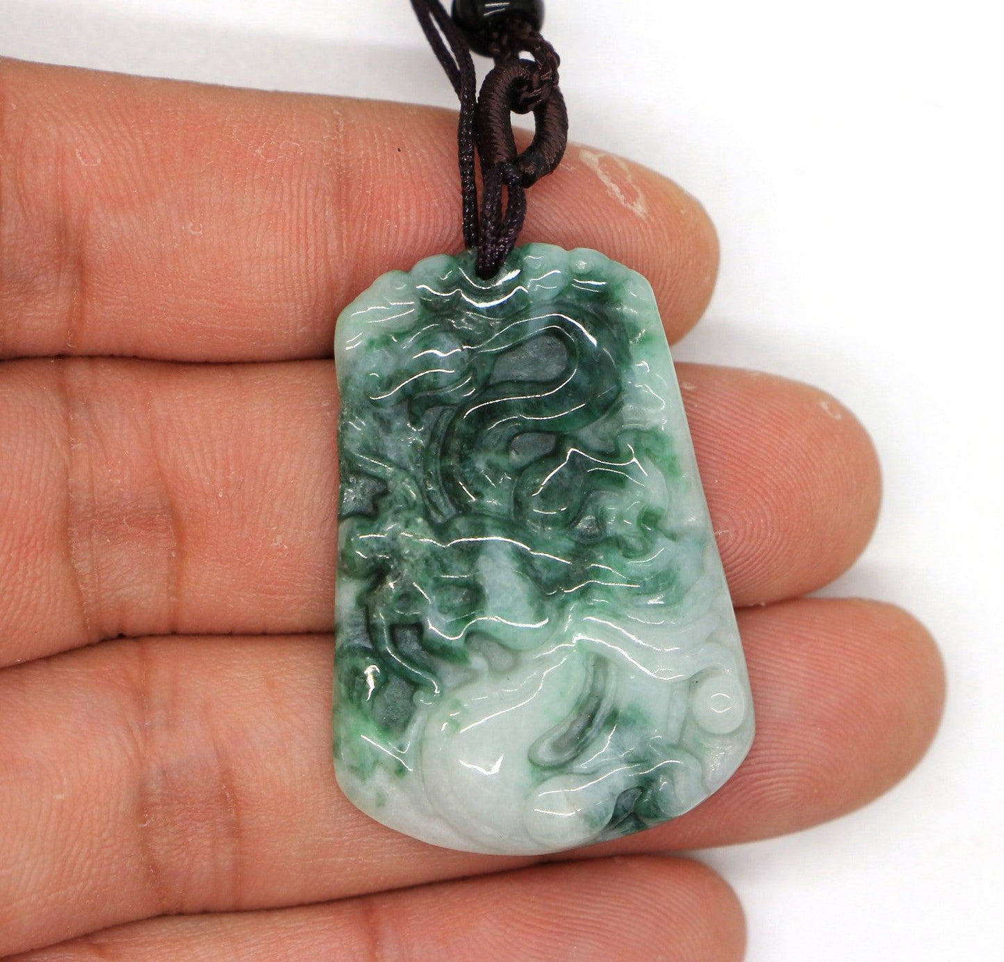 Type A Jadeite Jade Pendants Dragon Series pe10017 - Jade-collector.com