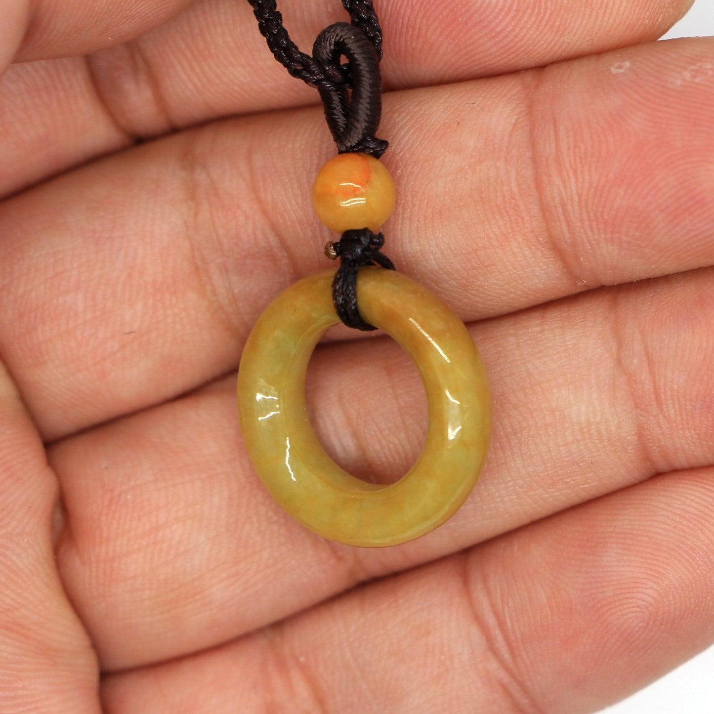 Type A Jadeite Jade Pendants Donut Series PE10051