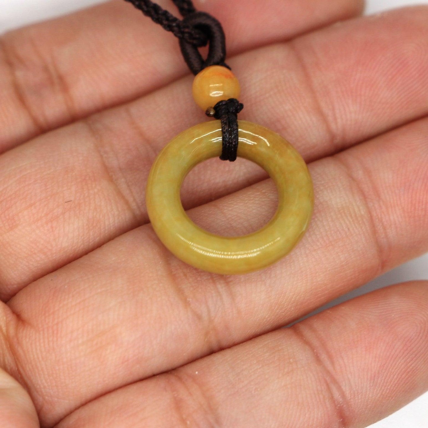 Type A Jadeite Jade Pendants Donut Series PE10051
