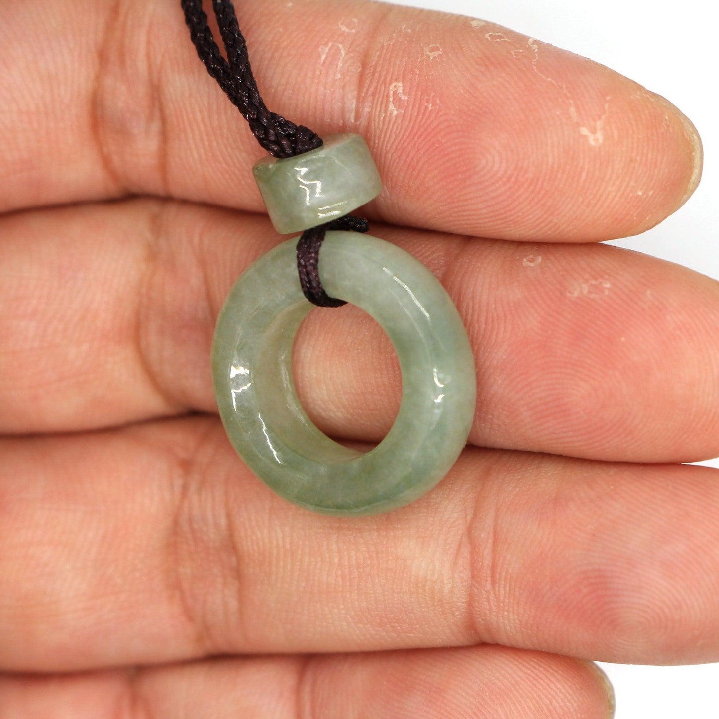 Type A Jadeite Jade Pendants Donut Series PE10060