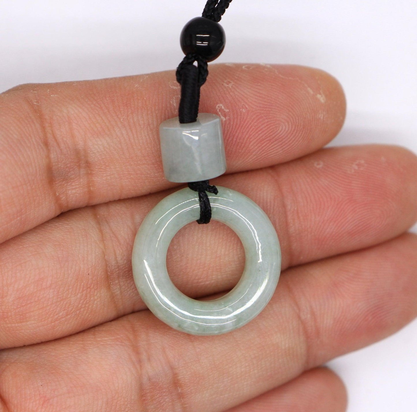 Type A Jadeite Jade Pendants Donut Series PE10052 - Jade-collector.com