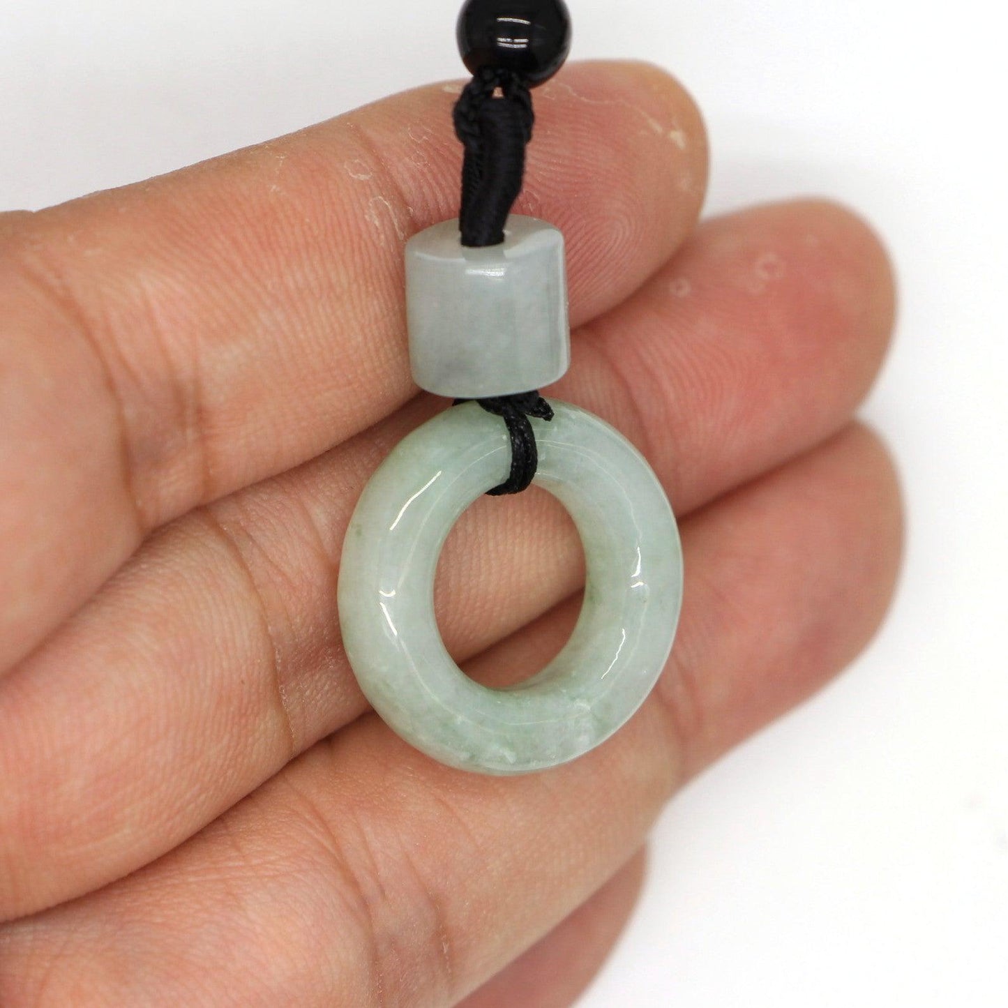 Type A Jadeite Jade Pendants Donut Series PE10052 - Jade-collector.com