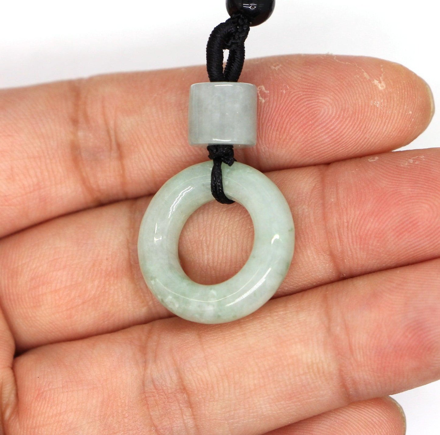 Type A Jadeite Jade Pendants Donut Series PE10052 - Jade-collector.com