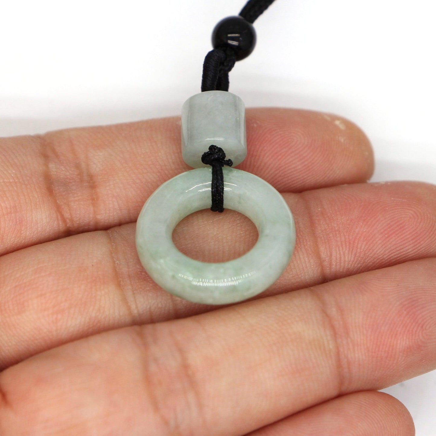 Type A Jadeite Jade Pendants Donut Series PE10052 - Jade-collector.com