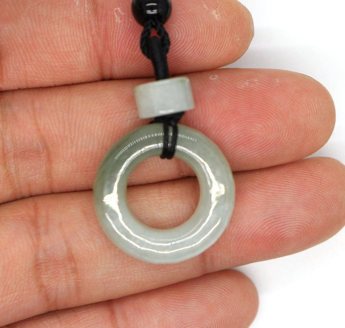 Type A Jadeite Jade Pendants Donut Series PE10031 - Jade-collector.com