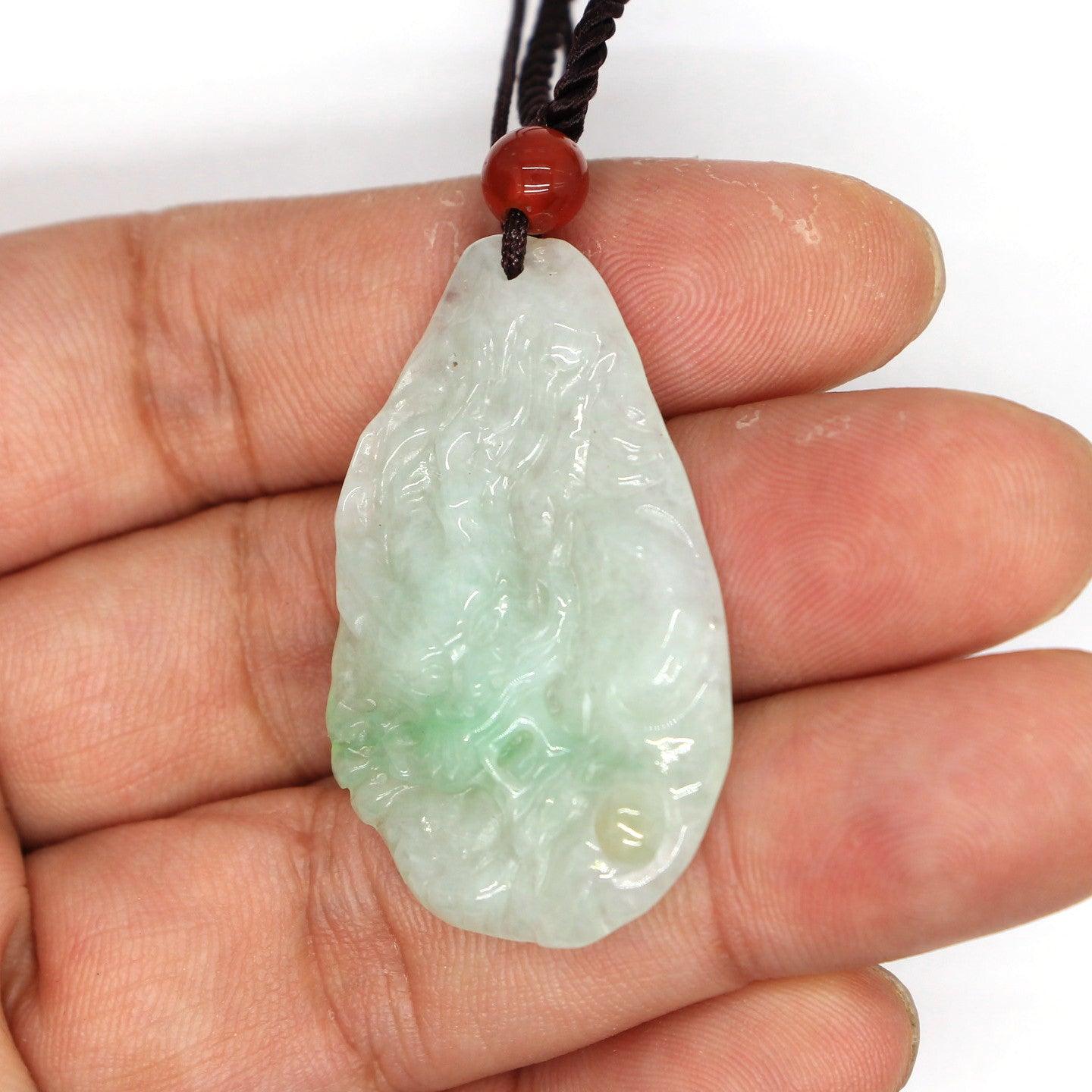Type A Jadeite Jade Pendants Dragon Series pe10023 - Jade-collector.com