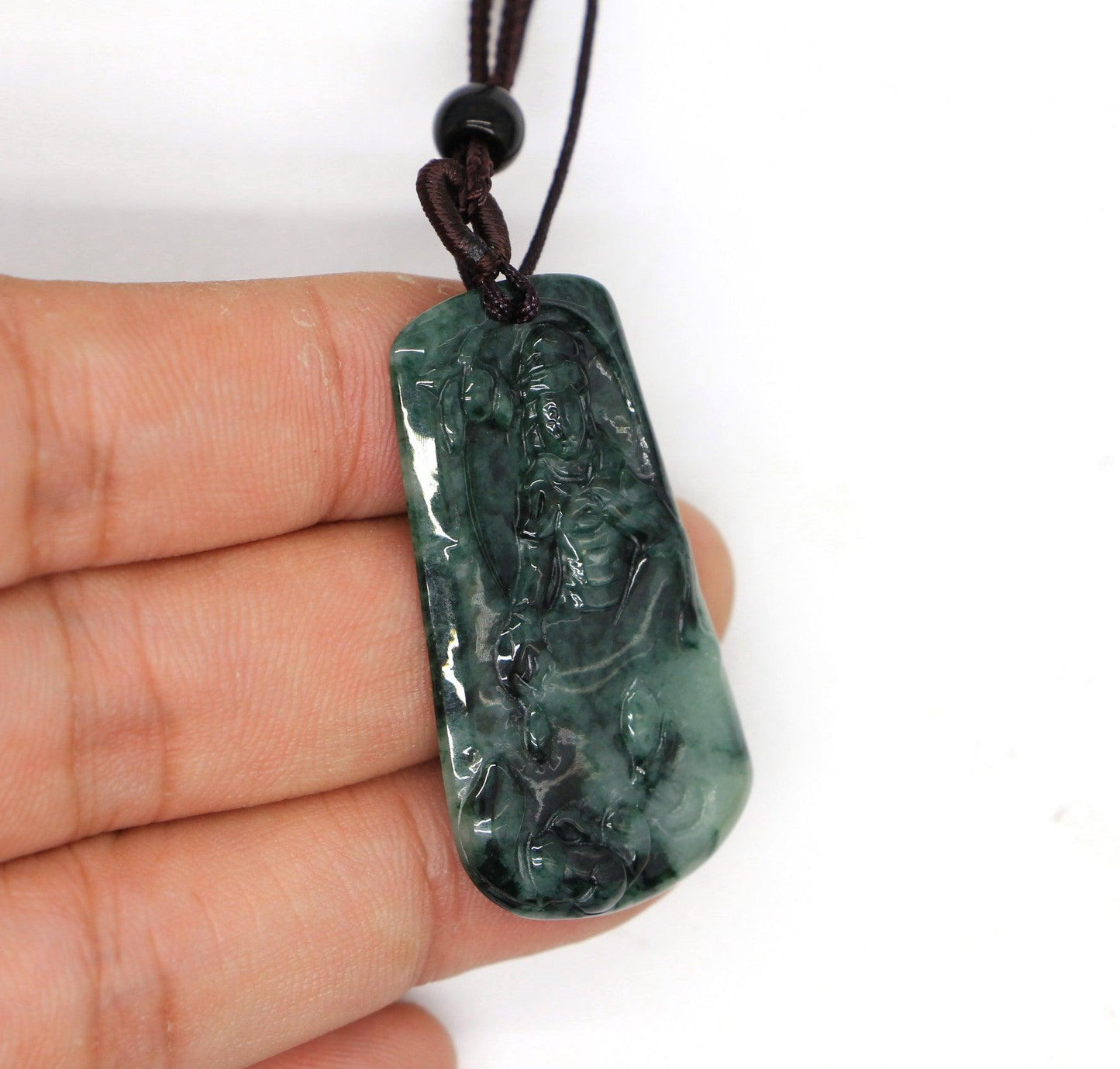 Type A Jadeite Jade Guanyin Pendants Series pe10004 - Jade-collector.com