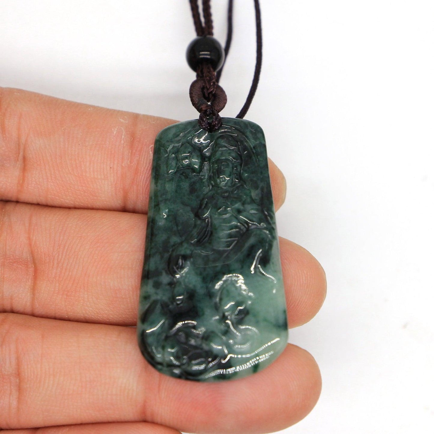 Type A Jadeite Jade Guanyin Pendants Series pe10004 - Jade-collector.com