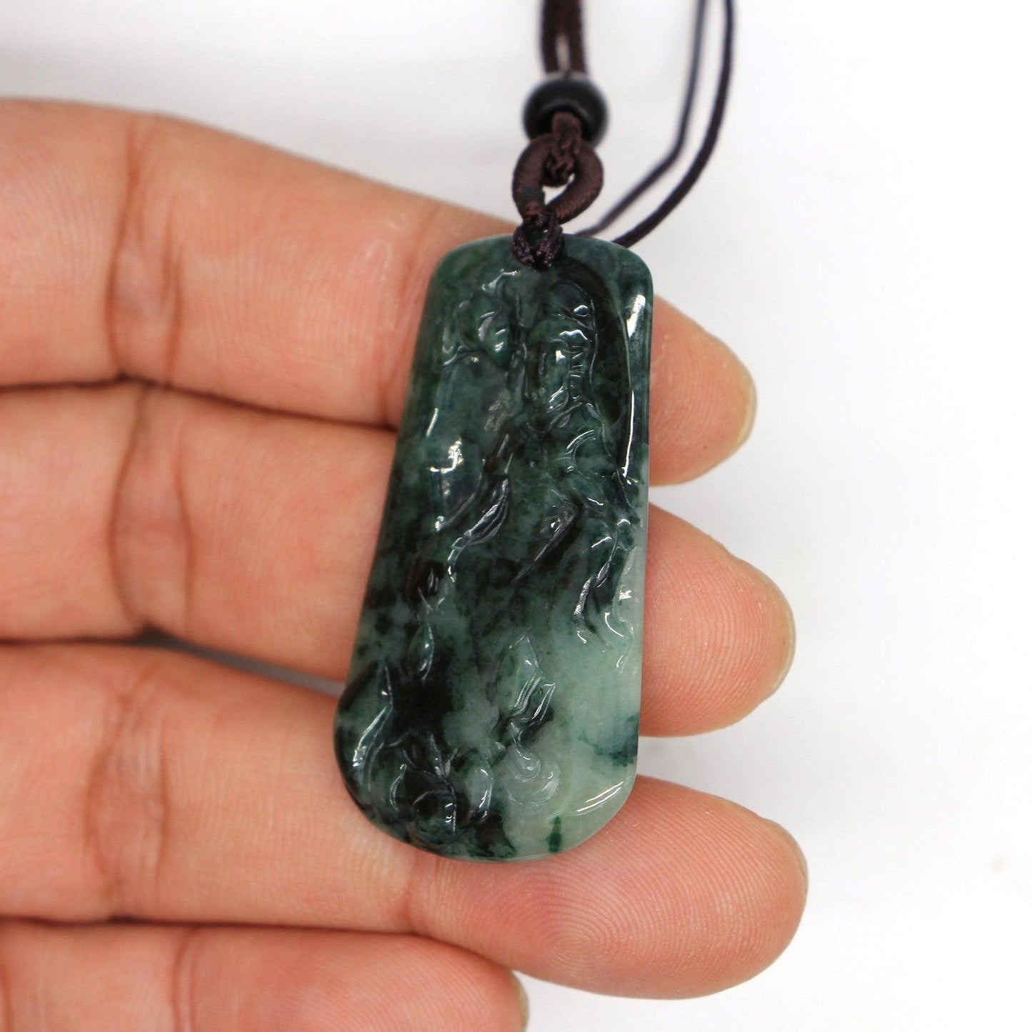 Type A Jadeite Jade Guanyin Pendants Series pe10004 - Jade-collector.com