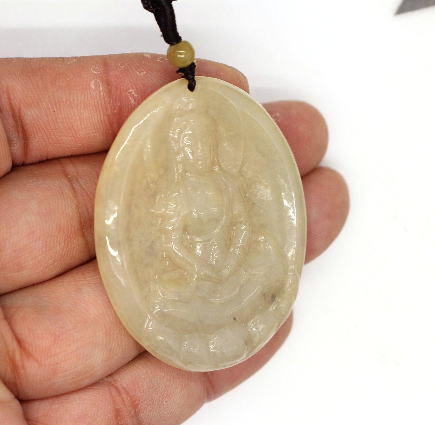 Type A Jadeite Jade Guanyin Pendants Series pe10048 - Jade-collector.com