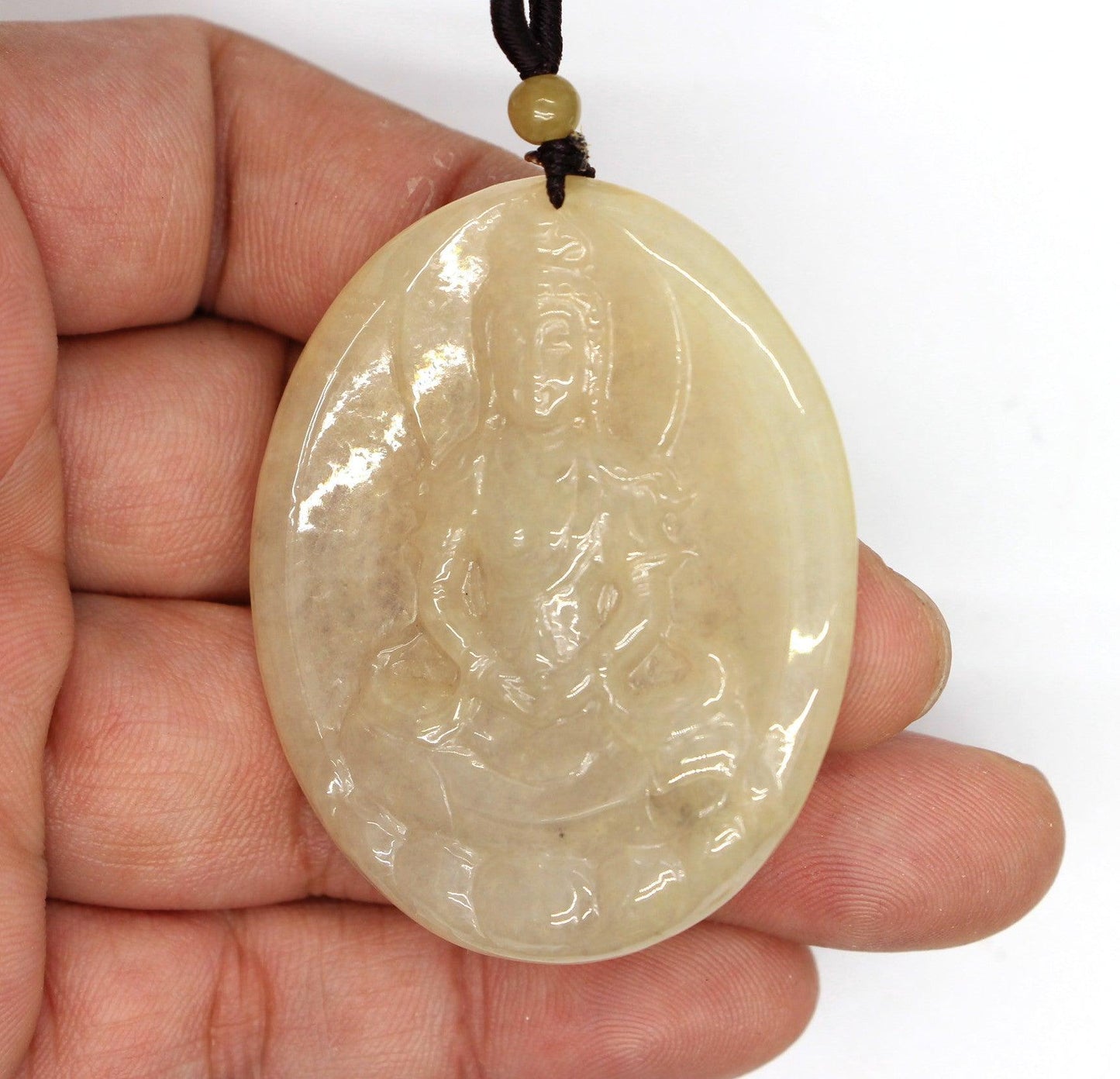Type A Jadeite Jade Guanyin Pendants Series pe10048 - Jade-collector.com