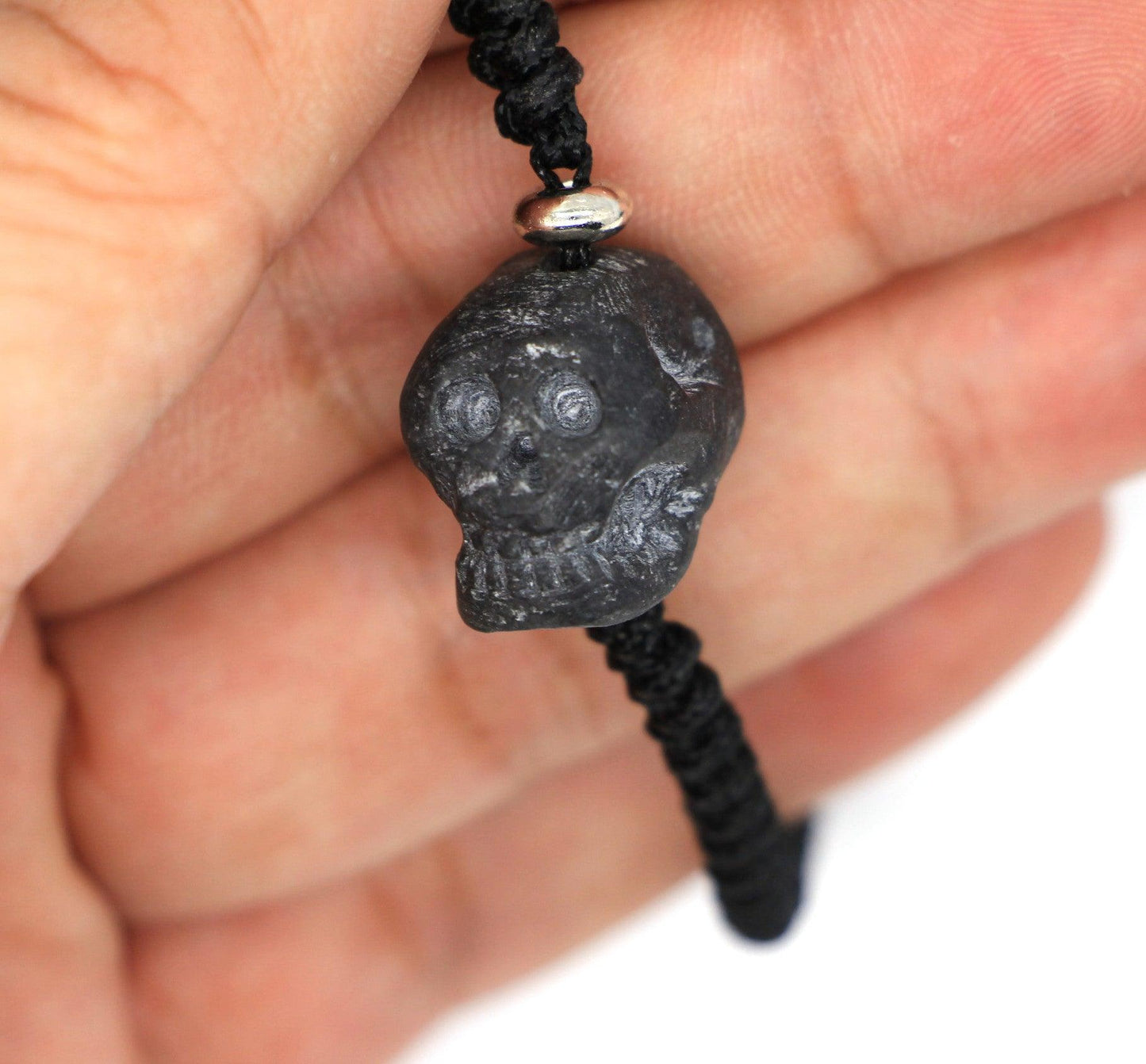 Type A Jadeite Jade Skull Bracelet p - Jade-collector.com