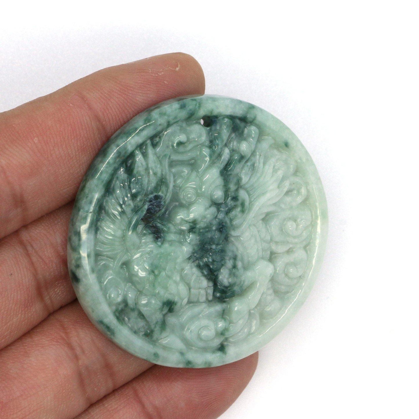 A Grade Jadeite Jade Pendants Kylin Series 天然緬甸玉A貨翡翠麒麟牌吊墜系列 - Jade-collector.com
