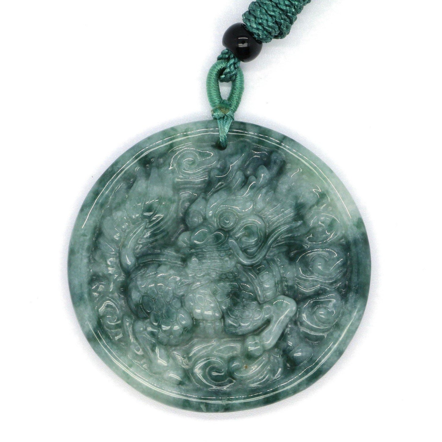 A Grade Jadeite Jade Pendants Kylin Series 天然緬甸玉A貨翡翠麒麟牌吊墜系列 DG0021 - Jade-collector.com