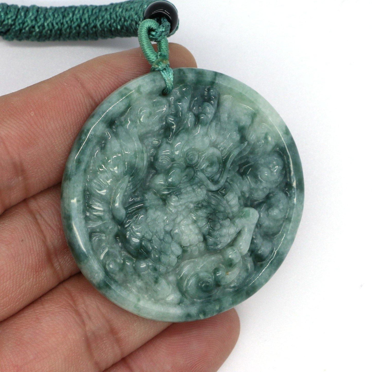 A Grade Jadeite Jade Pendants Kylin Series 天然緬甸玉A貨翡翠麒麟牌吊墜系列 DG0021 - Jade-collector.com