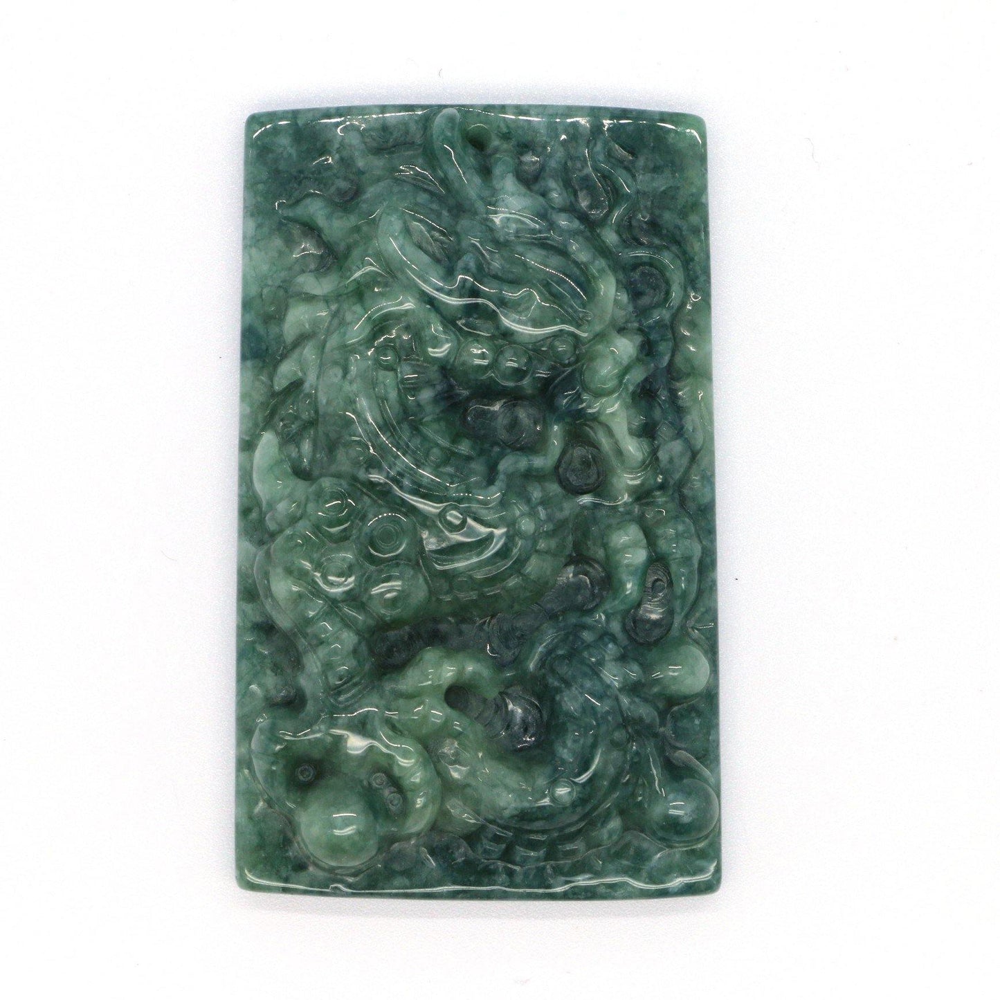 A Grade Jadeite Jade Pendants Dragon Series 天然緬甸玉A貨翡翠龍牌吊墜系列 DG0019 - Jade-collector.com